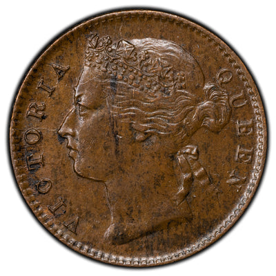 SOLD Straits Settlements 1889 1/4 Cent Coin KM #14