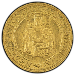 SOLD Czechoslovakia 1924 1 Ducat Gold Coin