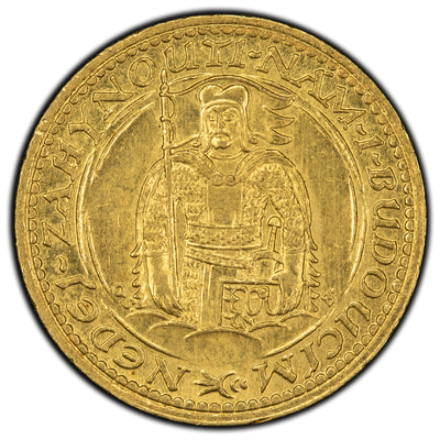 SOLD Czechoslovakia 1924 1 Ducat Gold Coin