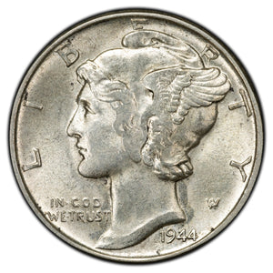 SOLD United States 1944 10 Cents Mercury Dime Silver Coin