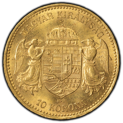 SOLD Hungary 1893 10 Korona Gold Coin KM #485