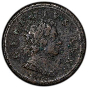 SOLD Great Britain 1718 1/2 Half Penny Coin KM #549 - Corrosion