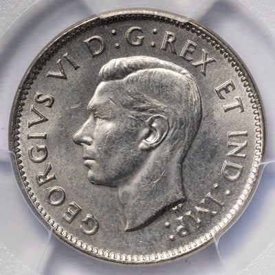 Canada 1938 5 Cents Nickel Coin - PCGS MS-64