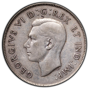 SOLD Canada 1947 Straight 7 50 Cents Half Dollar Silver Coin