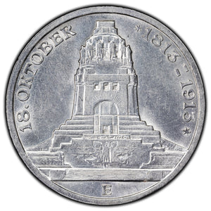 SOLD Germany Saxony 1913-E 3 Mark Silver Coin