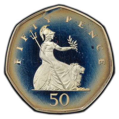 Great Britain 1997 50 Pence Silver Piedort Proof Coin