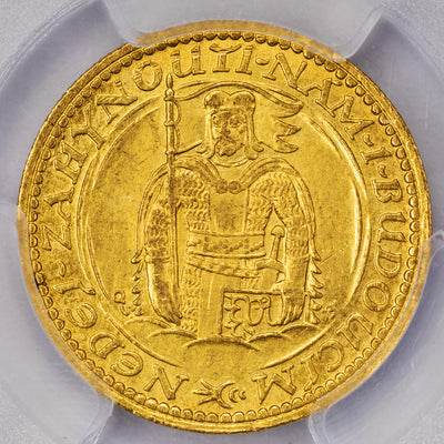 SOLD Czechoslovakia 1927 1 One Ducat Gold Coin - PCGS MS-62