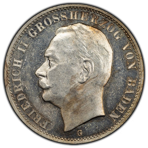 SOLD Germany Baden 1914-G 3 Mark Silver Coin