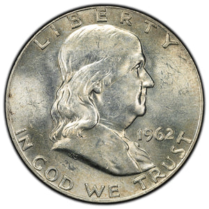SOLD United States 1962-D 50 Cents Franklin Half Dollar Silver Coin
