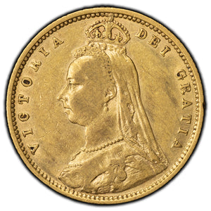 SOLD Great Britain 1892 1/2 Half Sovereign Gold Coin KM #766