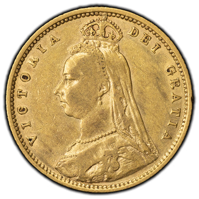 SOLD Great Britain 1892 1/2 Half Sovereign Gold Coin KM #766