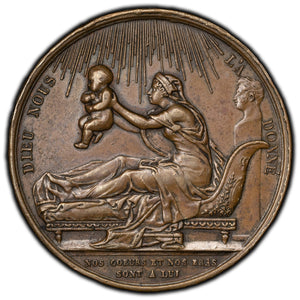 SOLD France 1820 Birth of Henri V Medal 38mm