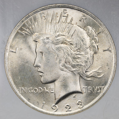 SOLD United States 1923 $1 Peace Dollar Silver Coin - NGC MS-64