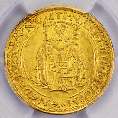 SOLD Czechoslovakia 1927 1 One Ducat Gold Coin - PCGS MS-62