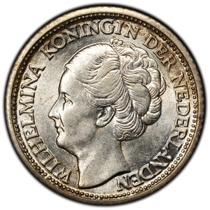 SOLD Curacao 1944 1/4 Gulden Silver Coin KM #44
