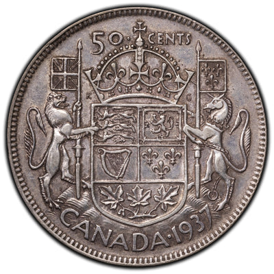 SOLD Canada 1937 50 Cents Half Dollar Silver Coin