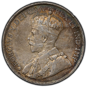 SOLD Canada 1916 50 Cents Half Dollar Silver Coin - Obv. Marks