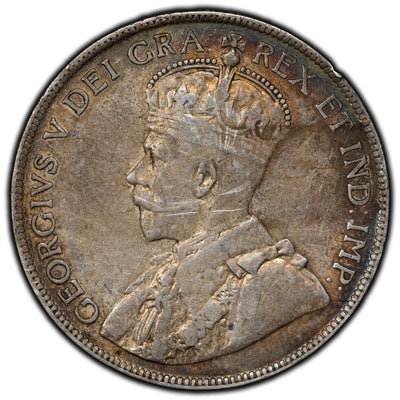 SOLD Canada 1916 50 Cents Half Dollar Silver Coin - Obv. Marks