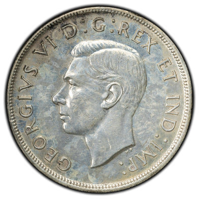SOLD Canada 1947 ML Maple Leaf $1 Silver Dollar Coin - Cleaned