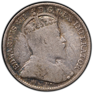SOLD Canada 1909 Pointed Leaf 5 Cents Silver Coin