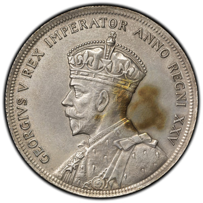 SOLD Canada 1935 $1 Dollar Silver Coin - Stain