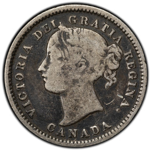 SOLD Canada 1870 Narrow 0 10 Cents Dime Silver Coin