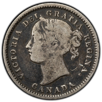 SOLD Canada 1870 Narrow 0 10 Cents Dime Silver Coin