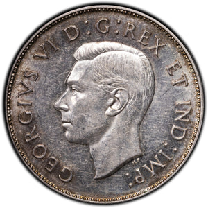 SOLD Canada 1945 50 Cents Half Dollar Silver Coin
