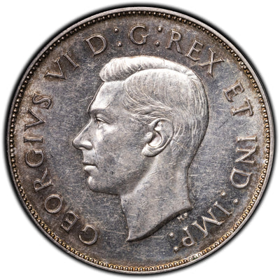 SOLD Canada 1945 50 Cents Half Dollar Silver Coin