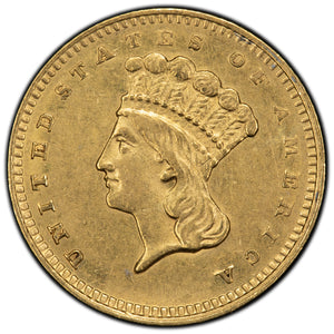 SOLD United States 1862 $1 One Dollar Gold Coin