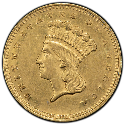 SOLD United States 1862 $1 One Dollar Gold Coin