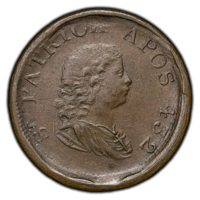 SOLD Ireland 1806 St. Patrick Apos 432 1/2 Half Penny Token D-67 W-2016