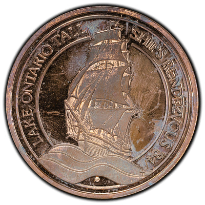 Johnson Matthey Lake Ontario Tall Ships 1oz Copper Round