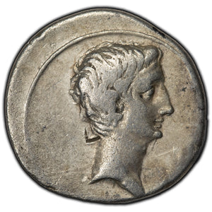 SOLD Ancient Rome Imperatiorial Octavian 30-29 BC Denarius 3.67gr