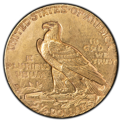 SOLD United States 1914 $2 1/2 Indian Head Quarter Eagle Gold Coin - Cleaned