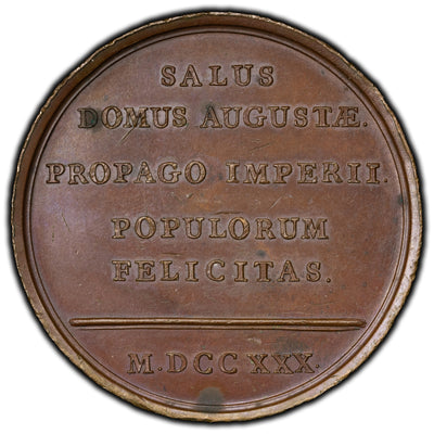 SOLD France 1730 Louis XV Birth of an Heir Medal 40.7mm