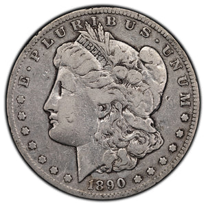 SOLD United States 1890-CC $1 Morgan Silver Dollar Coin - Old Cleaning