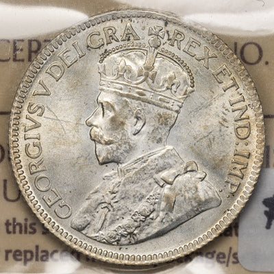 SOLD Canada 1931 25 Cents Quarter Silver Coin - ICCS MS-64