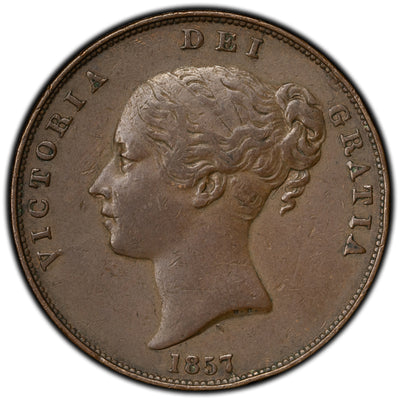 SOLD Great Britain 1857 1 Penny Coin