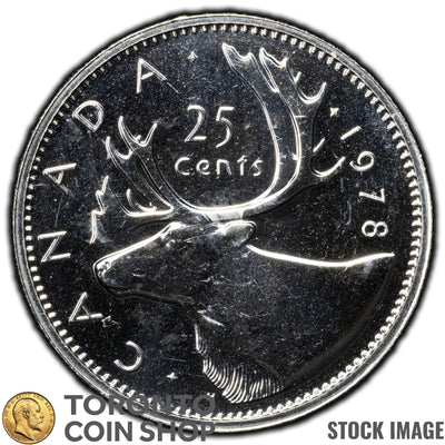 Canada 1978 25 Cents Coin - Specimen Strike