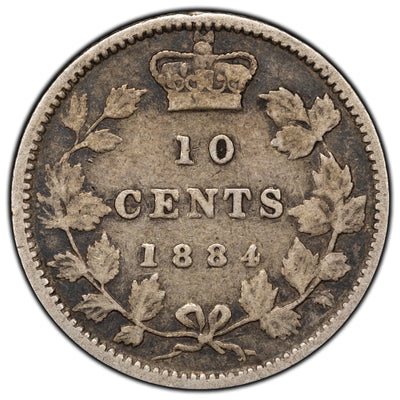 SOLD Canada 1884 10 Cents Dime Silver Coin