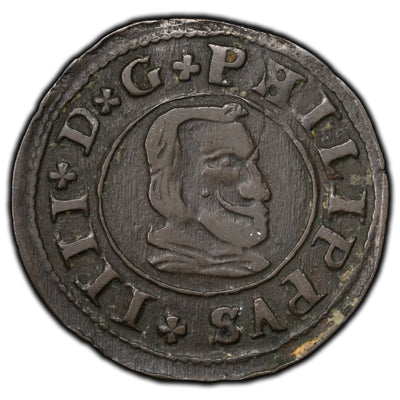 SOLD Spain 1664-B 16 Maravedis Coin KM #172.1