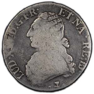 SOLD France 1776 1 Ecu Silver Coin