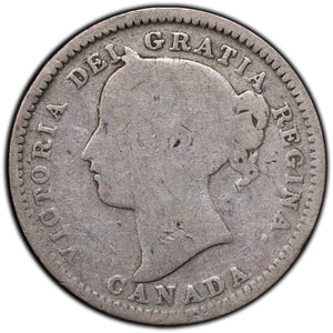 SOLD Canada 1901 10 Cents Dime Silver Coin