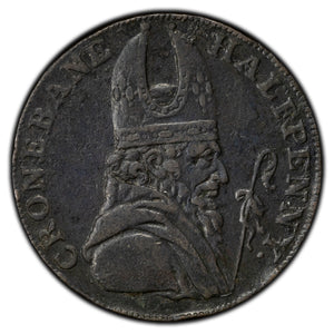 Ireland 1789 Wicklow 1/2 Half Penny Token D&H #44a