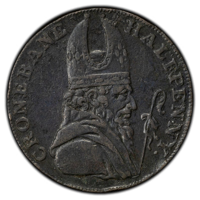 Ireland 1789 Wicklow 1/2 Half Penny Token D&H #44a