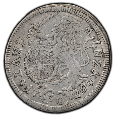SOLD Germany Bavaria 1729 30 Kreuzer Silver Coin KM #402