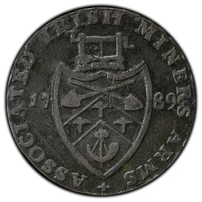 Ireland 1789 Wicklow 1/2 Half Penny Token D&H #44a