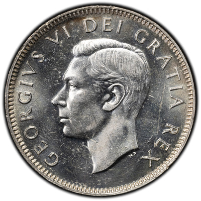 SOLD Canada 1951 High Relief 25 Cents Silver Coin