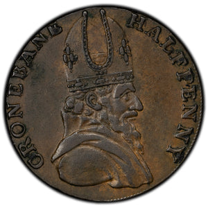 SOLD Ireland 1789 Wicklow 1/2 Half Penny Token D&H #43b